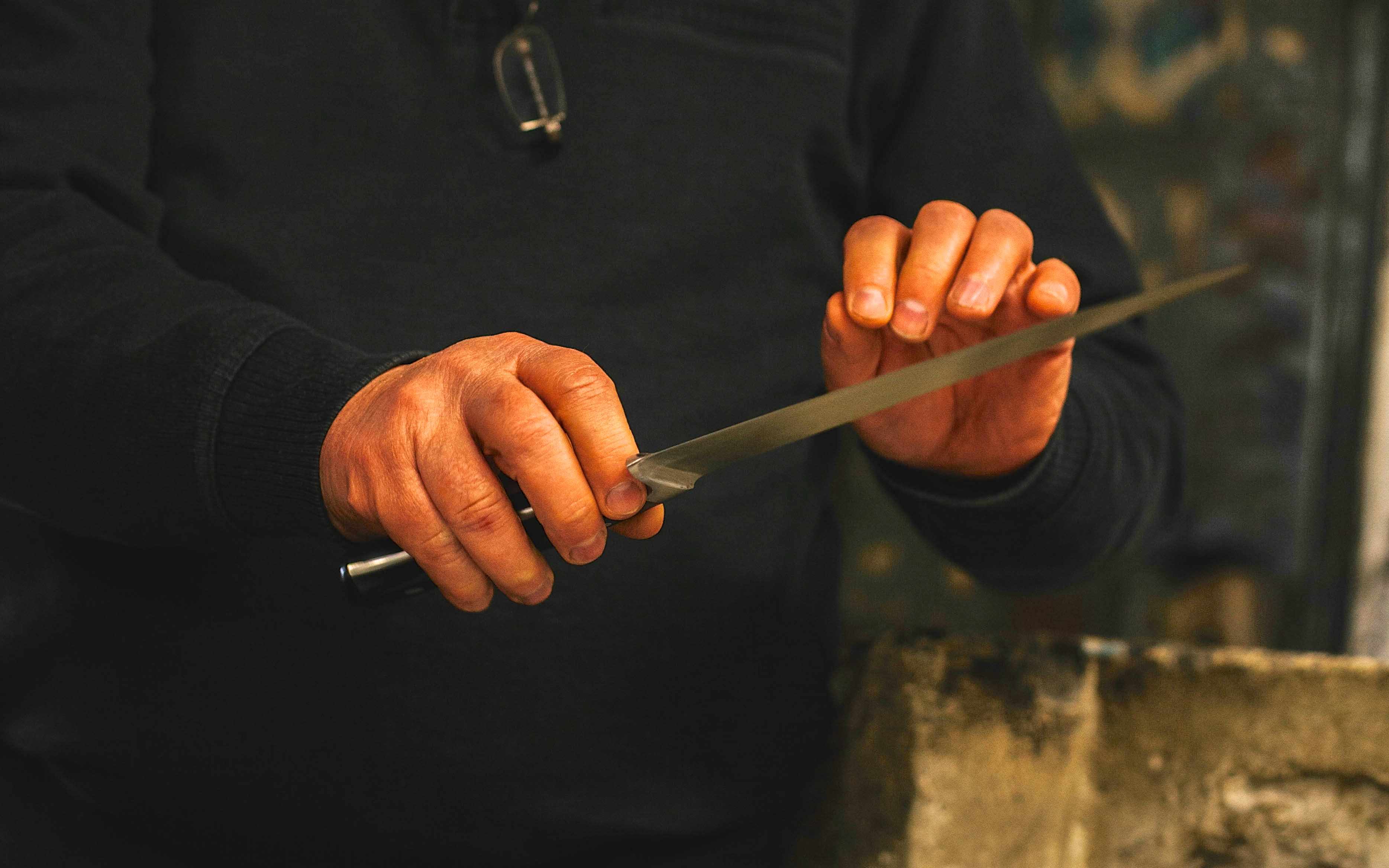 geschärftes Messer